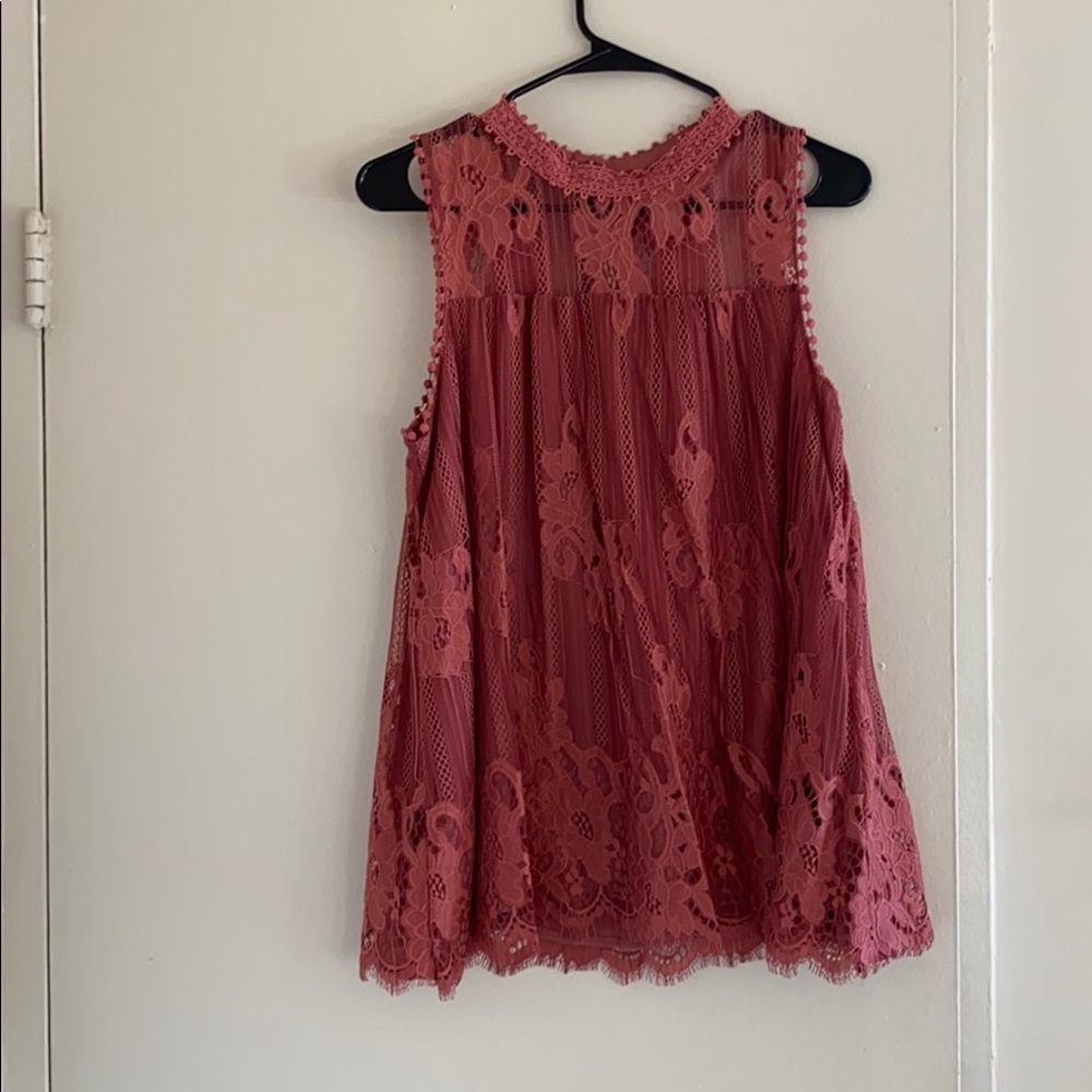 Sleeveless Lace Top